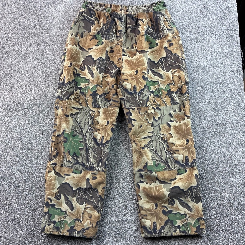 Vintage Cabelas Dry Plus Hunting Pants Mens XL Brown Nylon Realtree Camo USA